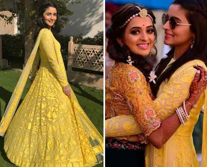 alia bhatt best friend wedding haldi