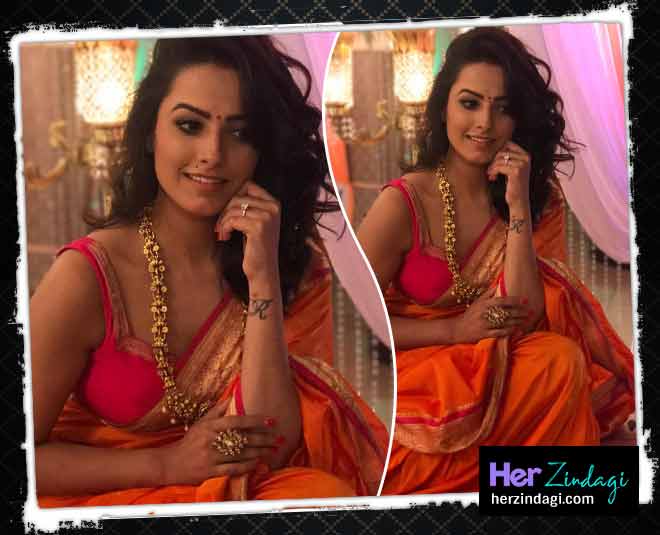 सिल्क साड़ी में अनिता हसनंदानी anita hassanandani silk saree