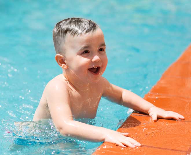 child swimming pool inside