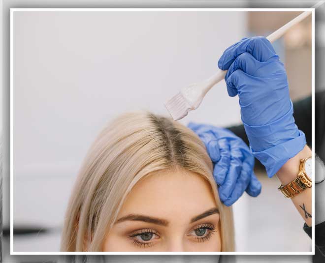 coloured hair inside