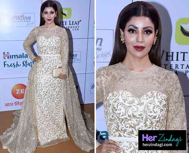 गोल्ड अवॉर्ड के रेड कार्पेट पर देबिना बेनर्जी debina benergee gold award