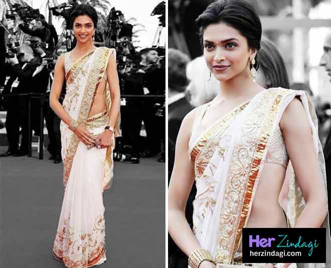 deepika padukone saree style
