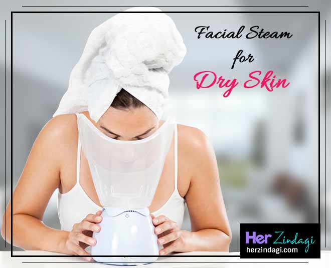 facial steam dry skin