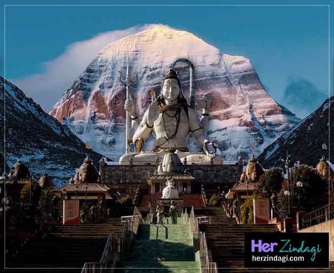 Kailash Mansarovar Shiva Temple Mt Kailash Lake Manasarovar