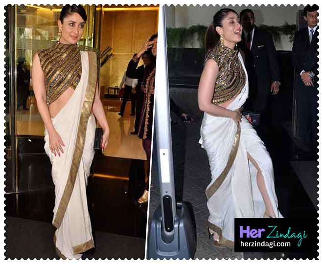 readymade indo western saree
