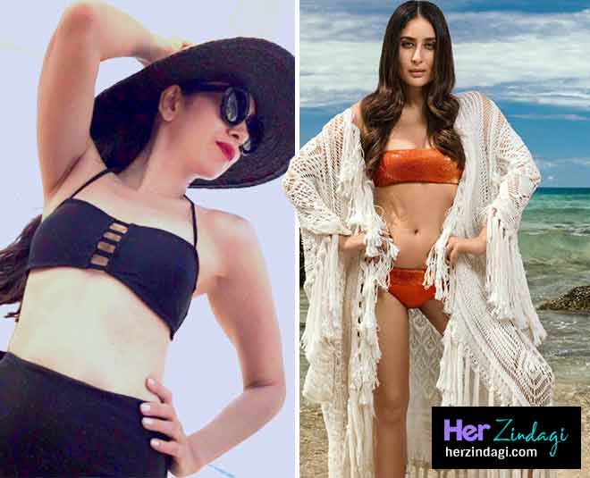 करीना-करिश्मा का बिकिनी लुक kareena karishma bikini look