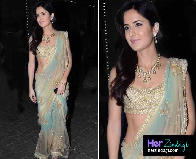 katrina kaif saree style