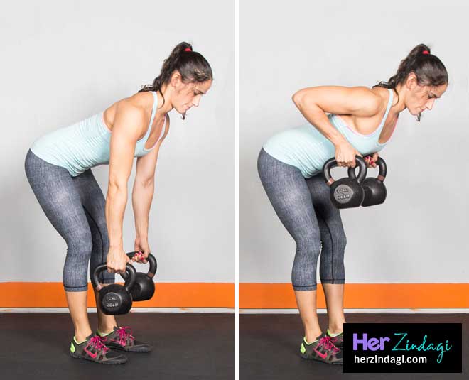 kettlebell exercise fitness card ()