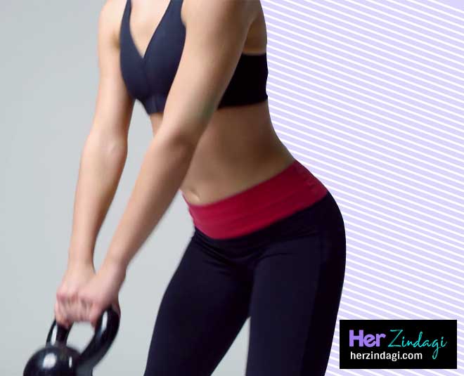 kettlebell exercise fitness card ()