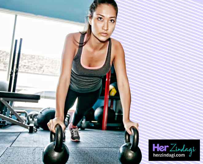 kettlebell exercise fitness card ()