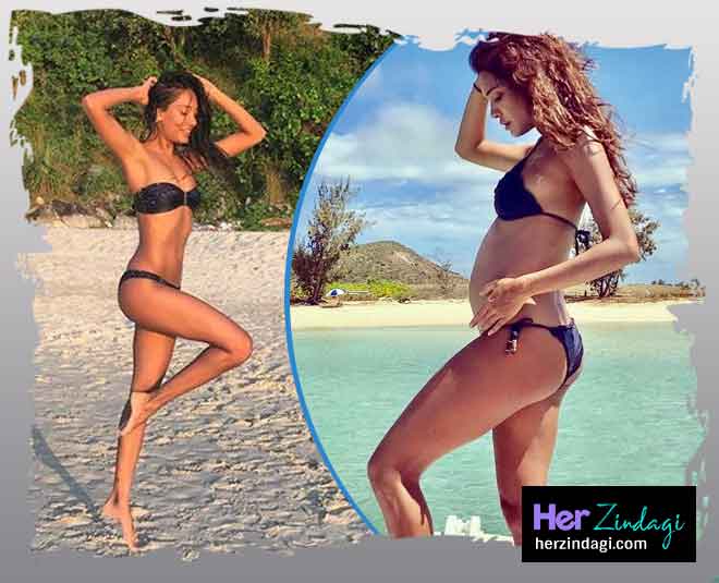 लिसा हेडन का रिस्की फैशन lisa haydon bikini pregnancy