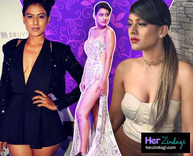 nia sharma cleavage look main