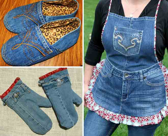old jeans kitchen goods