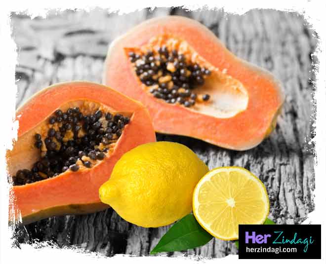 papaya face packs beauty tips lemon