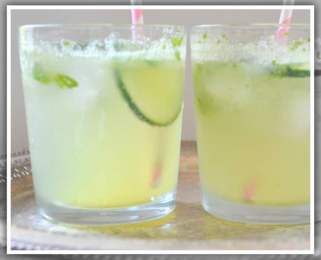 फ्रेश लाइम सोडा summer mocktail drinks instead of coffee inside