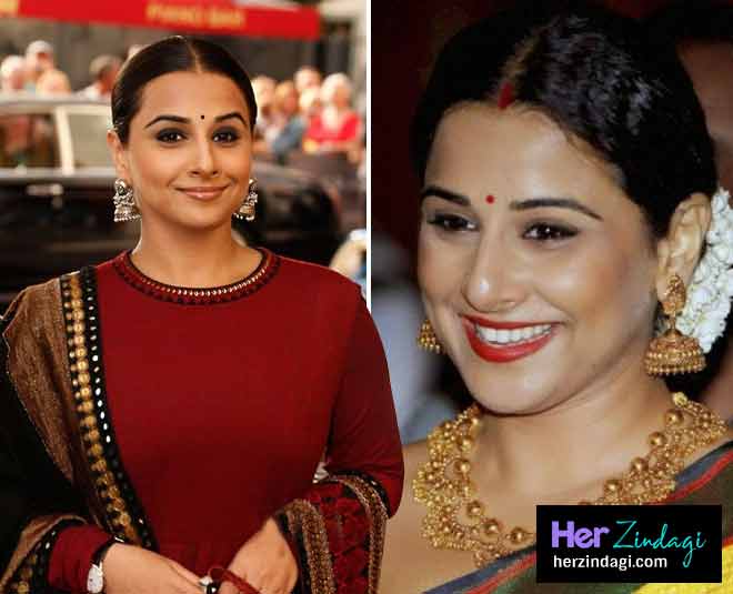 vidya balan bollywood jhumka earring fashion
