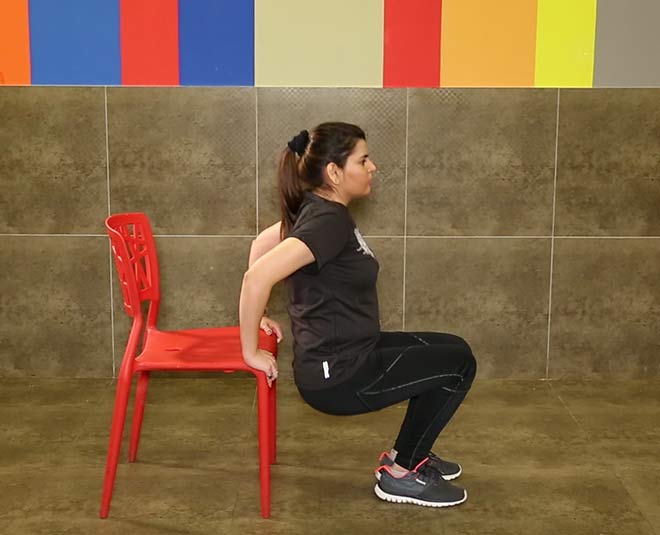 Exercises chair inside 