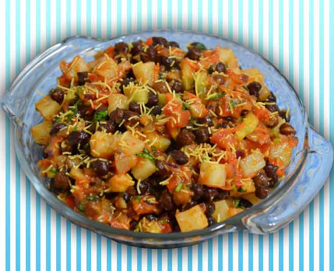 Kala Chana Chaat inside 