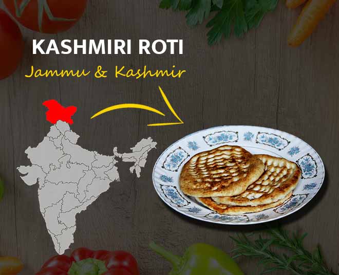 कश्मीरी रोटी Kashmiri Roti Kashmiri cuisine thali