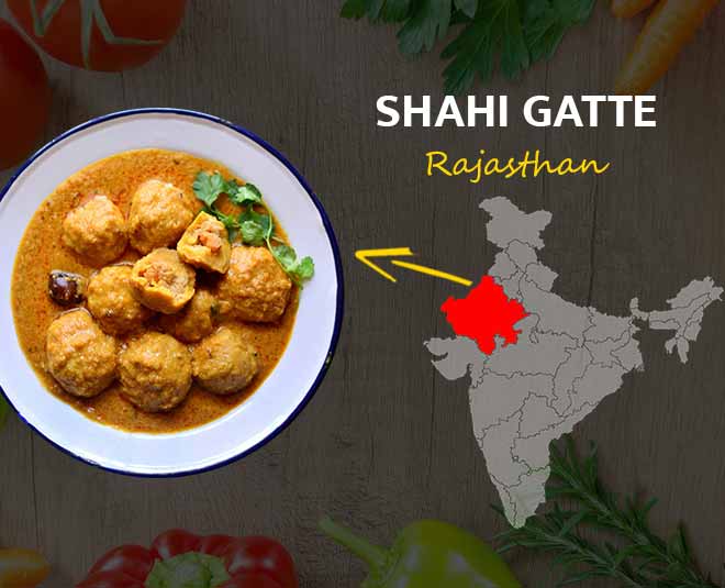 शाही गट्टे Shahi Gatte rajasthani thali