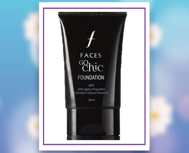 faces go chick foundation beauty product in