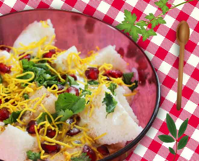 idli chaat indian snacks inside 