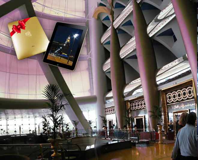 in this hotel of dubai guest got gold ipad  ()