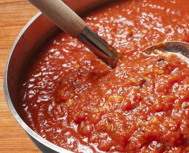 tomato puree store inside 