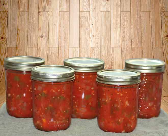 tomato puree store inside 