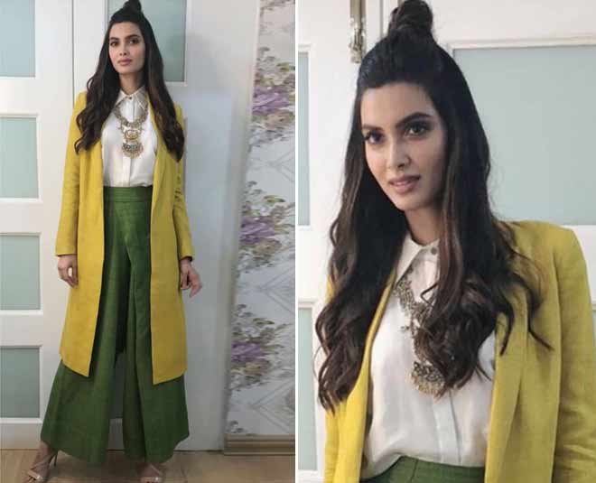 Diana Penty summer layering look
