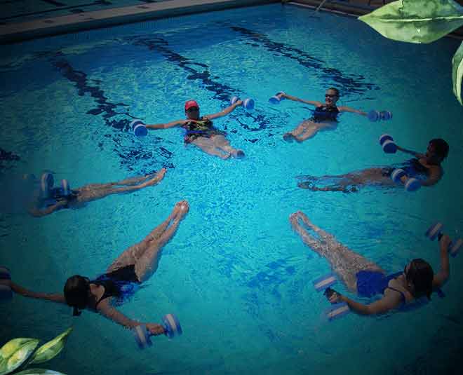 aqua aerobics fitness inside