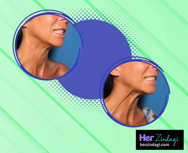 ऐसे करें डबल चिन कम body fat parts inside