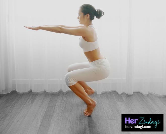 chair pose yoga fitness