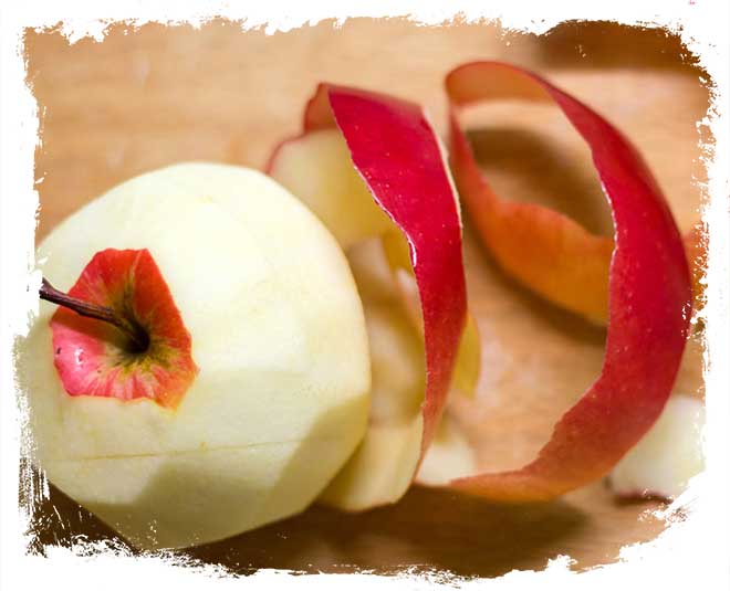 सेब के छिलके home remedies to cure oily and sticky skin inside