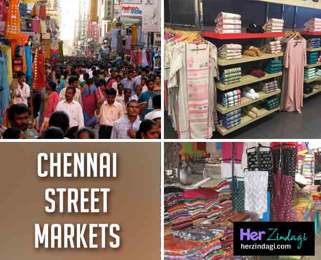 india famous street shopping market chennai