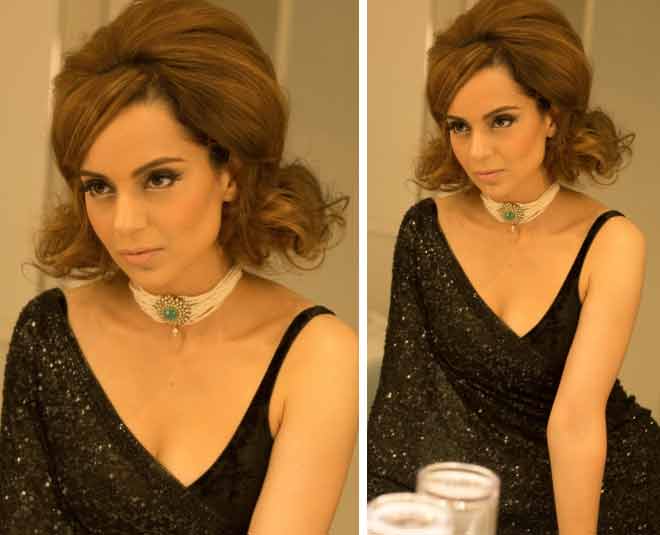 kangana ranaut cannes black saree