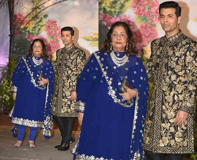 karan johar mother sonam wedding