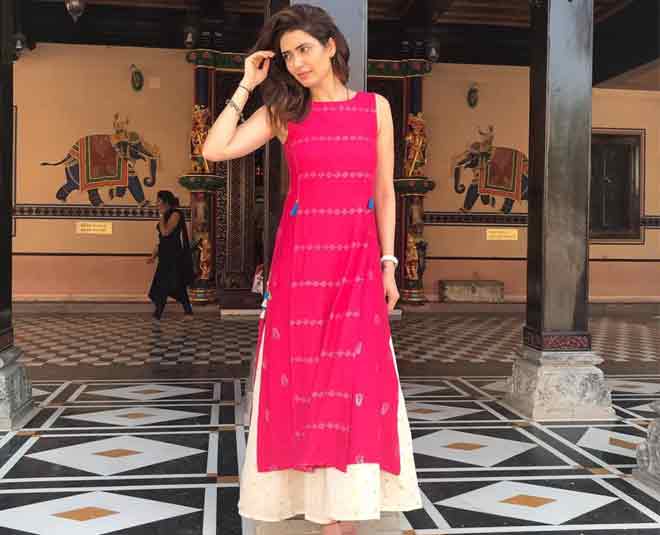 कुर्ता पजामा में करिश्मा तन्ना karishma tanna summer fashion