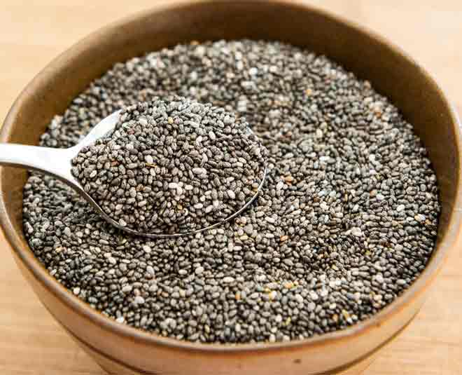super food chia seeds inside