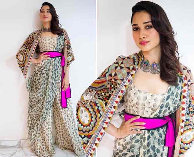 tamanna bhatia summer layering look