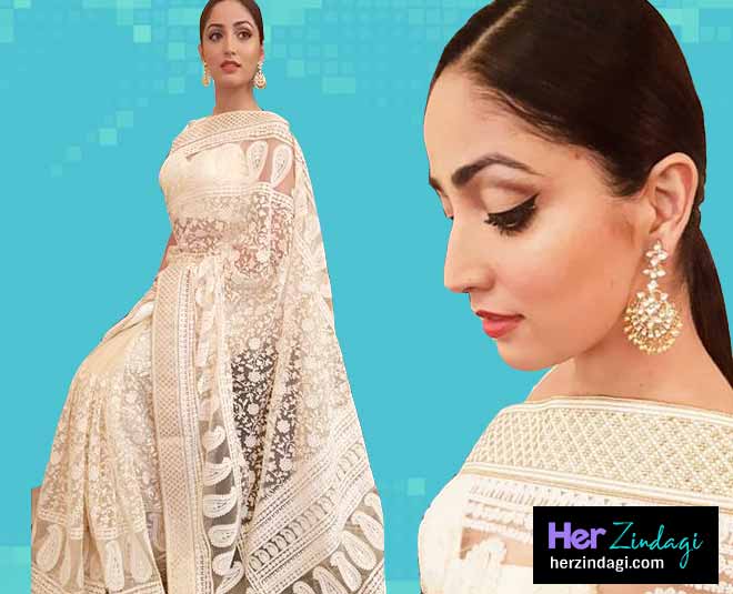 yaami gautam summer saree bollywood fashion