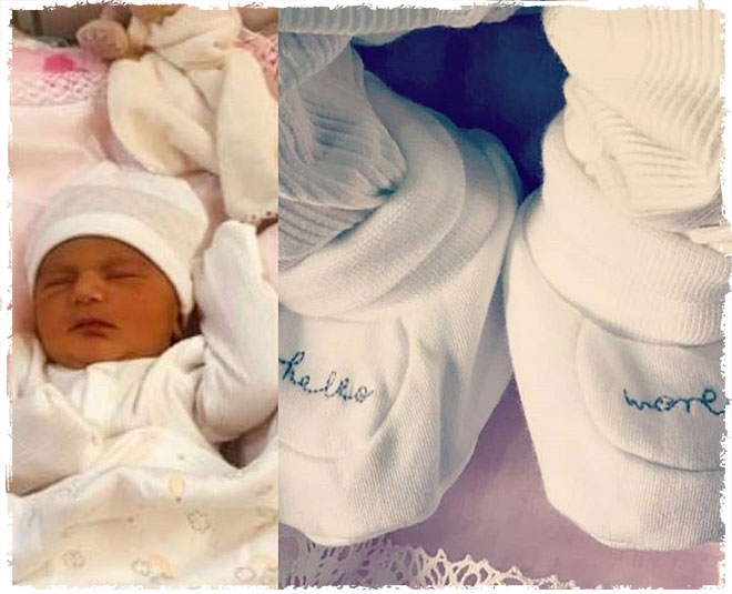 Neha dhupia new born daughter pictures and her name is revealed 