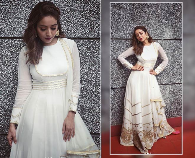 asha negi fashion anarkali inside
