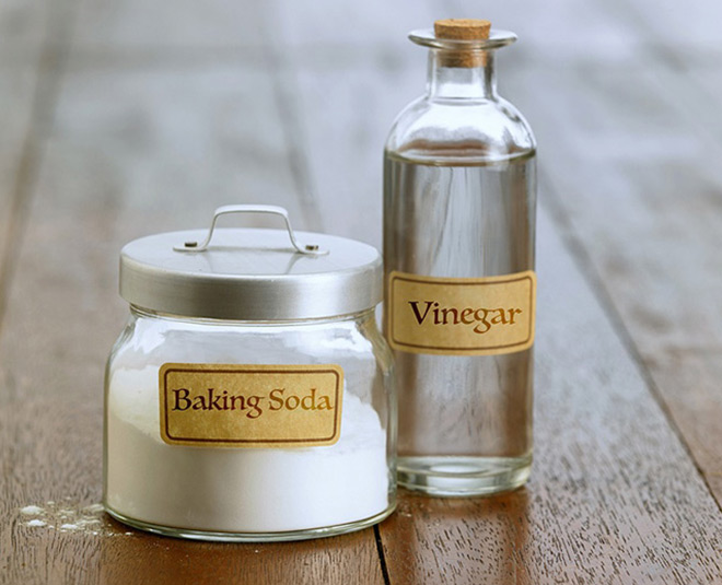 baking soda vinegar inside