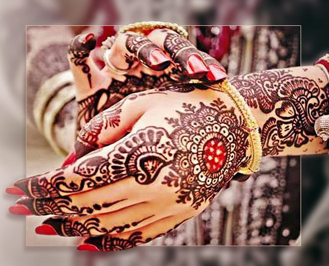 Elite bridal henna design with Raja Rani holding the garlands and a few  other traditional elements ❤ by… | Instagram