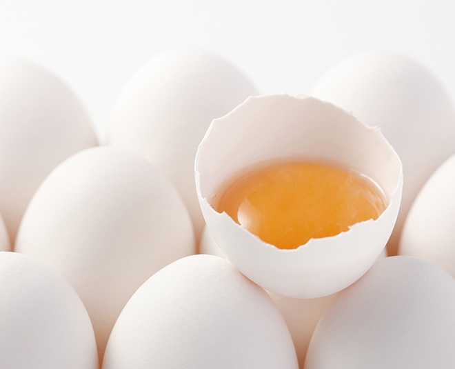 egg for pimples inside