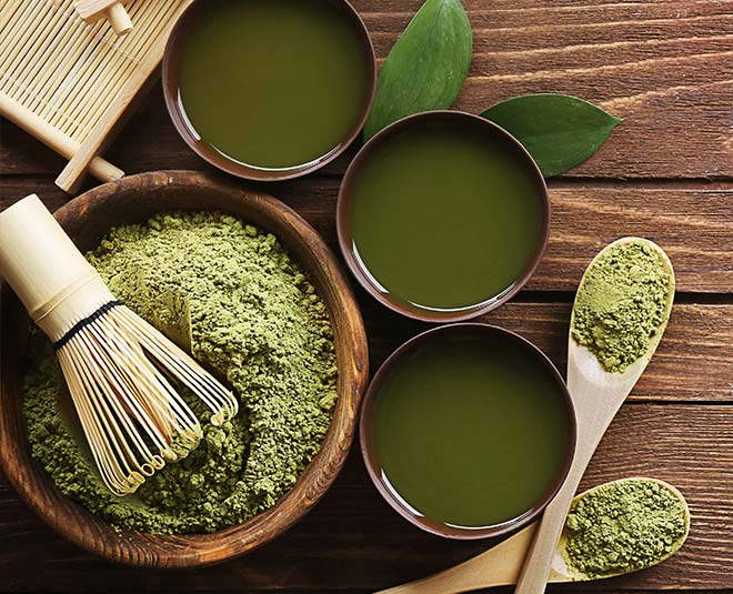 green tea for pimples inside