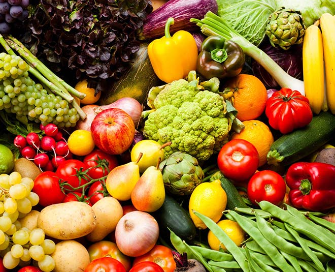 vegetables and fruits for fitness inside