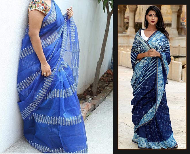 Jaipur Famous Bagru Handblock Printed Kota Doria Saree with Blouse