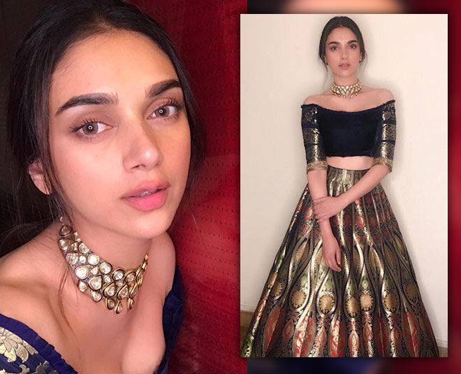 aditi rao haydari brocked lehenga